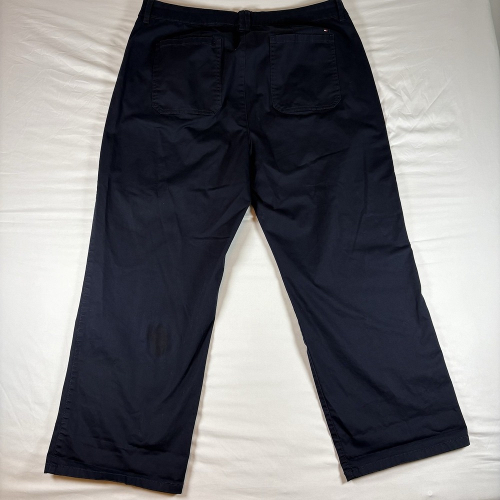 Tommy Hilfiger Women's Straight Leg Pants Size 16 Navy Blue Stretch - Picture 7 of 12